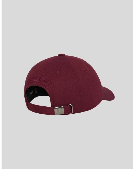 Lyle & Scott Red Baseball Cap for men