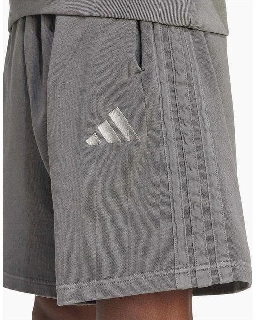 Adidas Gray A Szn Washed 8 Inch Shorts for men