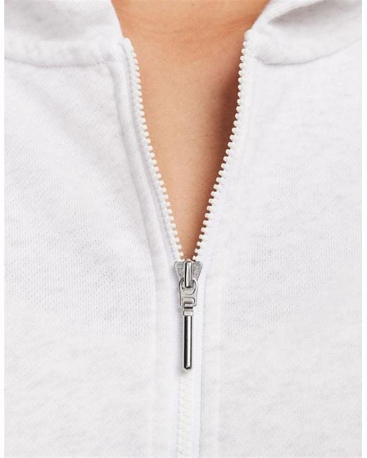 Nike White Hooded Long Sleeve Relaxed Fit Sweatshirt