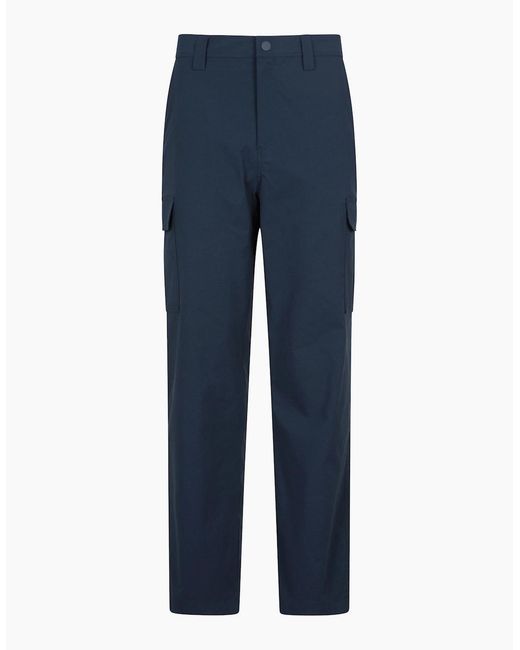 Mountain Warehouse Blue Delta Stretch Cargo Trousers for men
