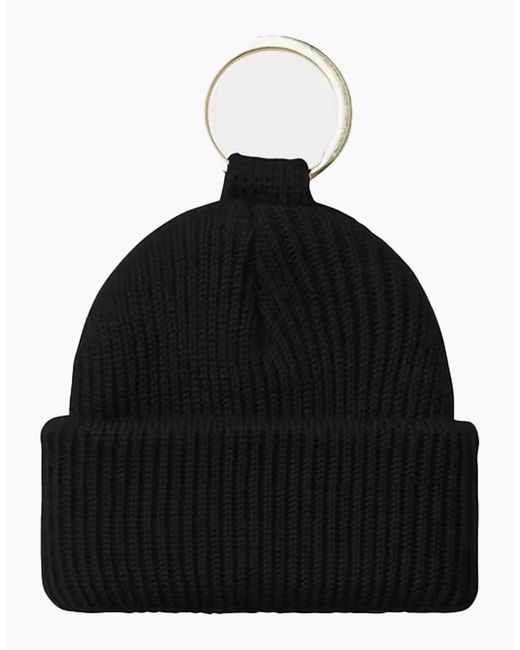 Carhartt Black Mini Watch Hat Keychain for men