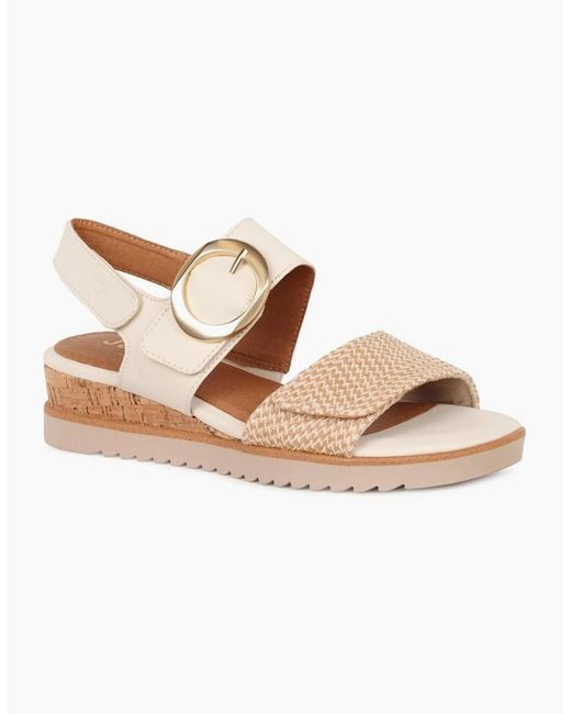 Softline Natural Delaware Wedge Heel Sandals