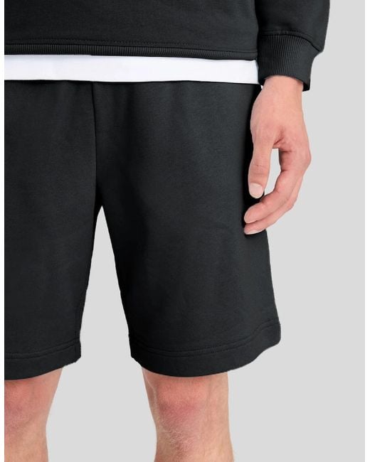 Lyle & Scott Black Everyday Cotton Sweat Shorts for men