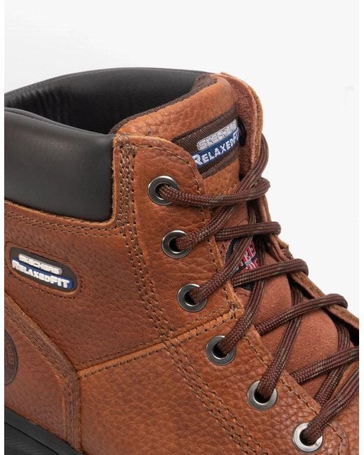 Skechers Brown Work 77009Ec Workshire Safety Boots for men