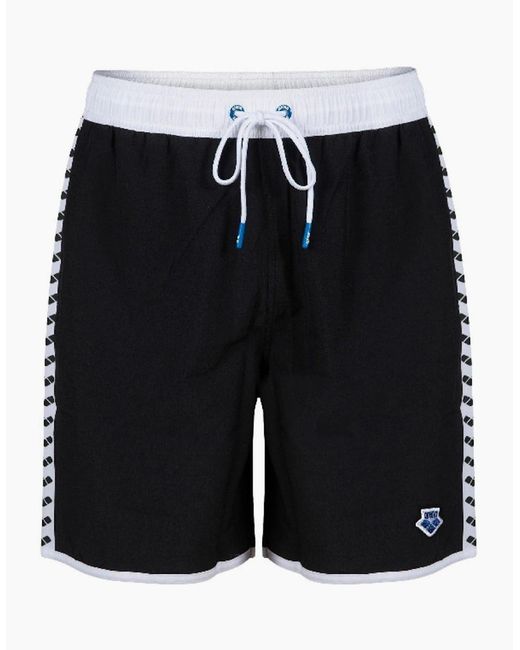Arena Black Bermuda Team Stripe for men