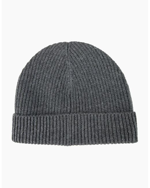 DSquared² Gray Maple Leaf Beanie Dark for men