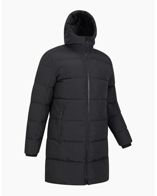 Mountain Warehouse Blue Vortex Longline Padded Jacket for men