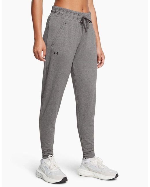 Under Armour Gray Solid Patterned Slim Joggers