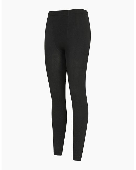 Mountain Warehouse Black Ladies Fluffy Fleece Lined Thermal Leggings
