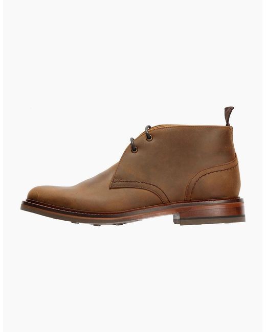 Chapman & Moore Brown Country Chukka Leather Choco Boots for men