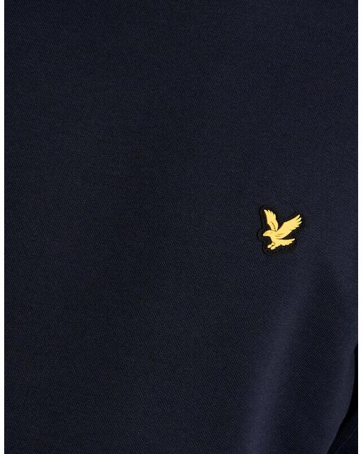 Lyle & Scott Blue Sports Tape Crew Neck Sweatshirt for men