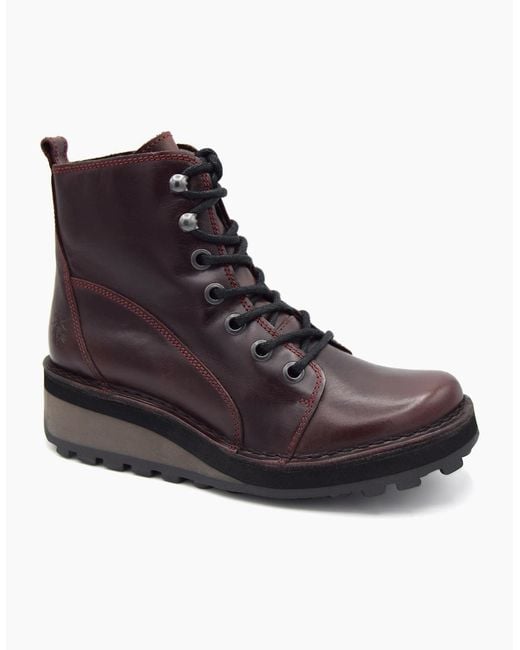 Fly London Red Hazi 147 Ladies Boot