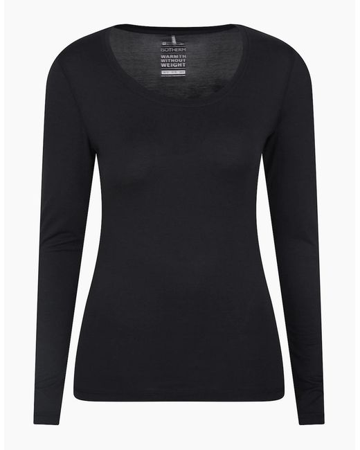 Mountain Warehouse Black Ladies Keep The Heat Thermal Top