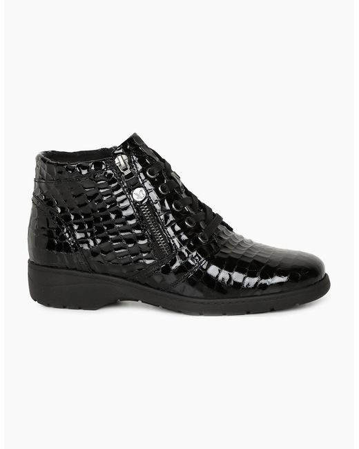 Caprice Black Amanda Ankle Boots