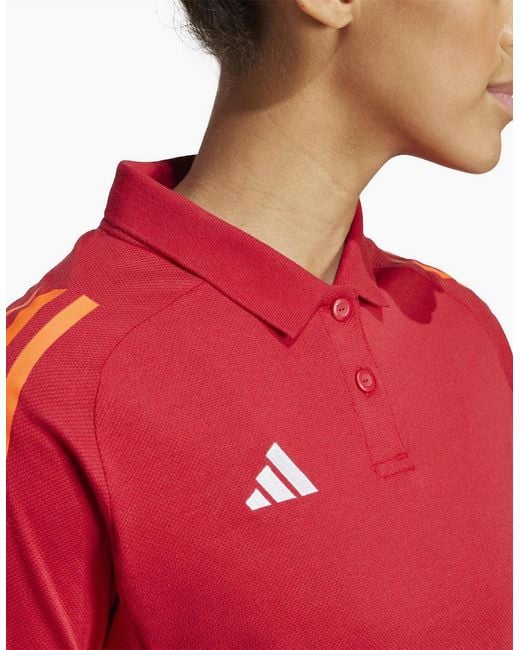Adidas Tiro24 Collared Neck Short Sleeve Polo Shirt