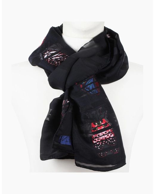 McQueen Black Scarf