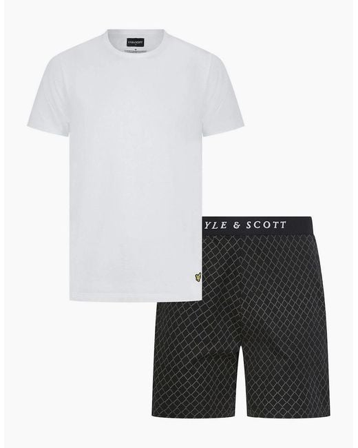 Lyle & Scott White Lancer Loungewear Set for men