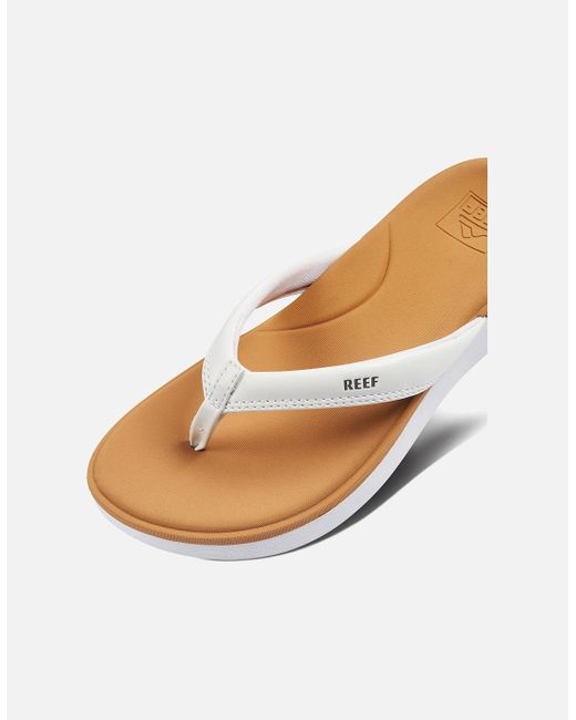 Reef White Cushion Cloud Sandal/Tan