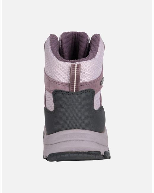Mountain Warehouse Purple Ladies Ortler Suede Walking Boots