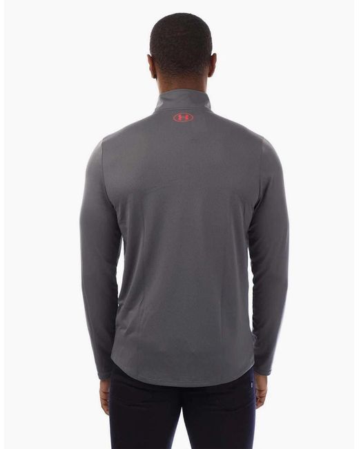 Under Armour Blue Tech Quarter Zip Fleece for men