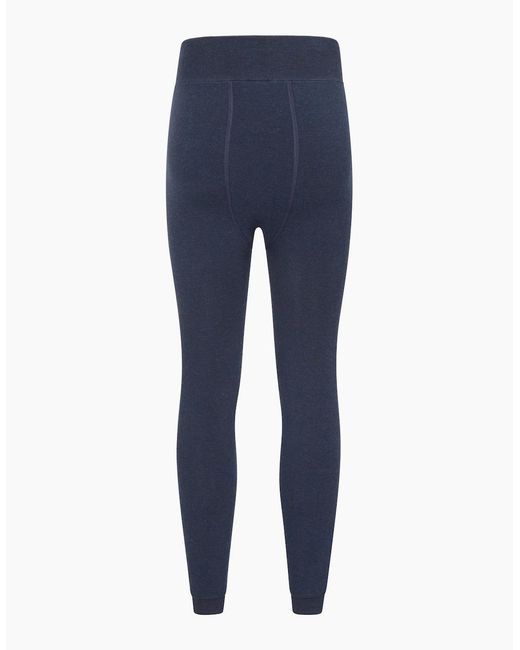 Mountain Warehouse Blue Ladies Fluffy Fleece Lined Thermal Leggings