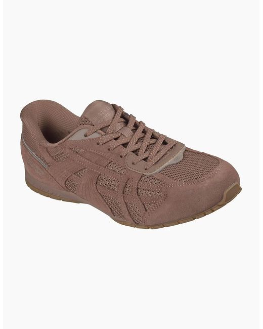 Skechers Brown Retro Lite Oshare Leather Trainers