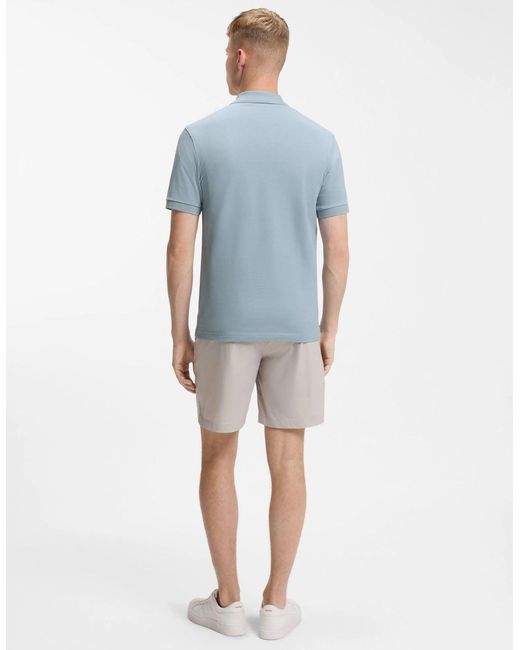Boss Blue Boss Passenger Stretch-Cotton Slim-Fit Polo Shirt With Logo Patch for men