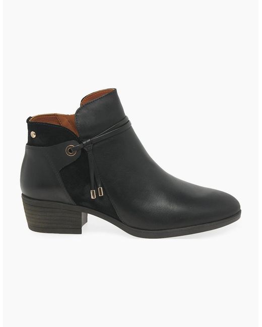 Pikolinos Black Darcey Ankle Boots