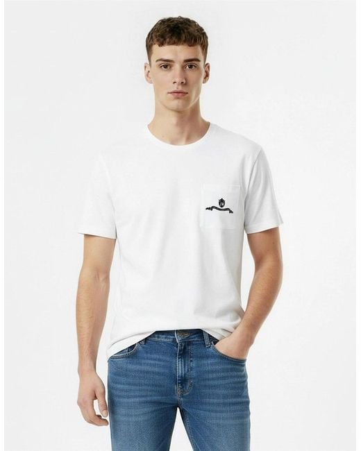 Jack Wills White Graph Pocket Tee for men