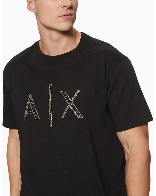 Armani Black Exchange T-Shirts Milano A for men
