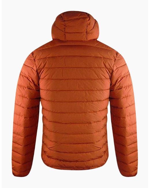 Aquascutum Orange Active Rlg Active 100 Gr Winter Rust Hooded Jacket for men