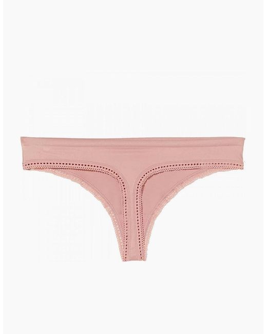 Calvin Klein Pink Liquid Touch Thong, Alluring Blush