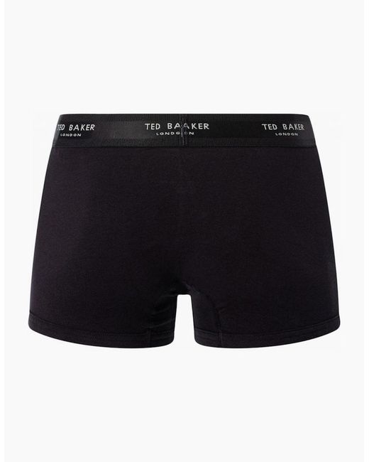 Ted Baker Gray 3-Pack Contrast Logo Boxer Trunks, Mix for men