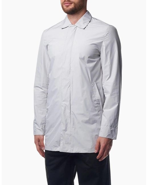 Aquascutum Gray Active Packable Trench Antarctica Jacket for men