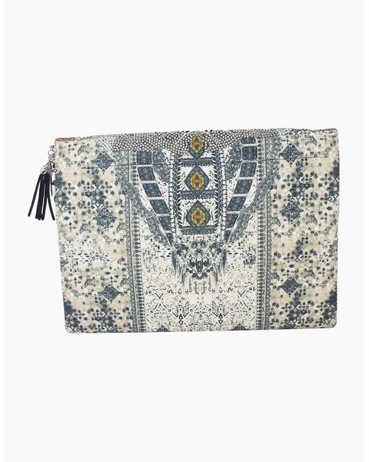 Inoa Gray Fashion Blanco La Neve 1814 Clutch Bag