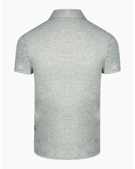 Aquascutum Gray Aldis London Logo Polo Shirt for men