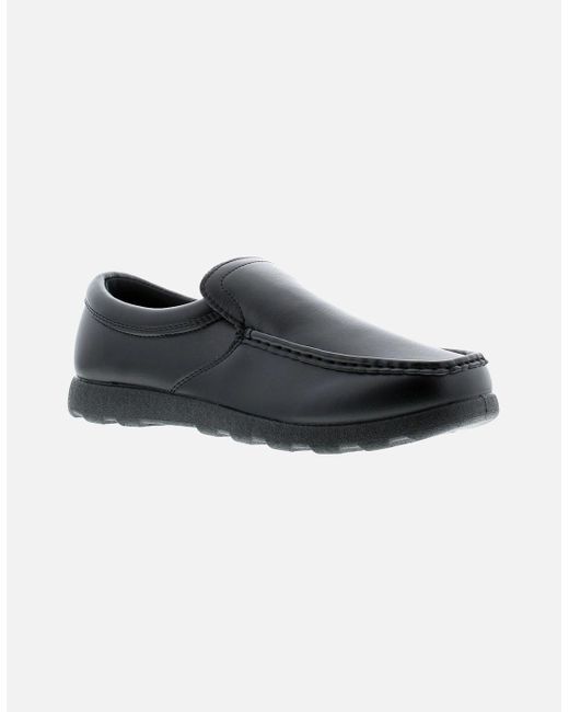 Rockstorm Black Smart Shoes Valley Slip On Uk Size for men