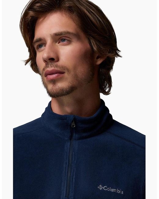 Columbia Blue Klamath Range Ii Half Zip Fleece Jacket for men