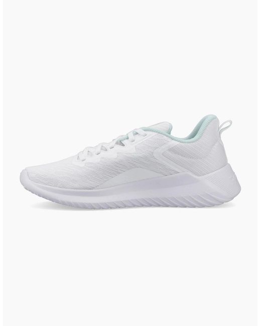 Reebok White Fluxlite Ii Textile Ftwr/Glitch Aqua Trainers
