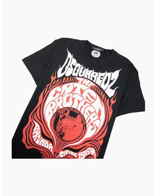 DSquared² Red Great Hildegard Tshirt for men