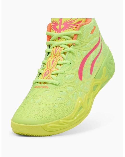 PUMA Yellow Mb.04 Gem Basketball Trainers for men