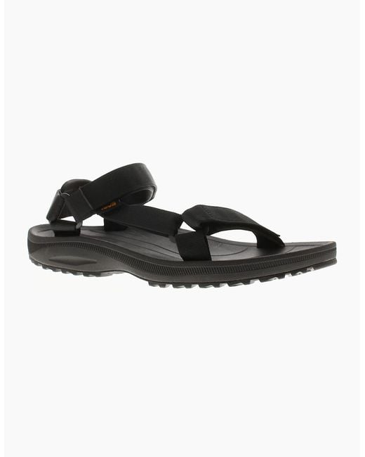 Teva Black Walking Sandals Winsted Touch Fastening Uk Size for men