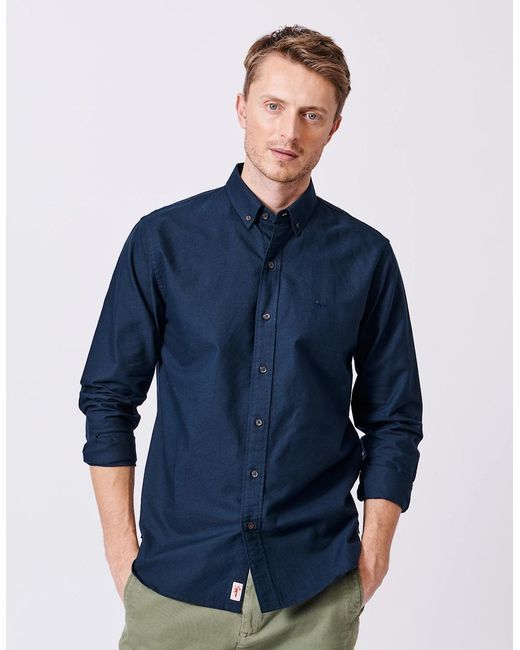 aubi Blue Alder Oxford Shirt for men