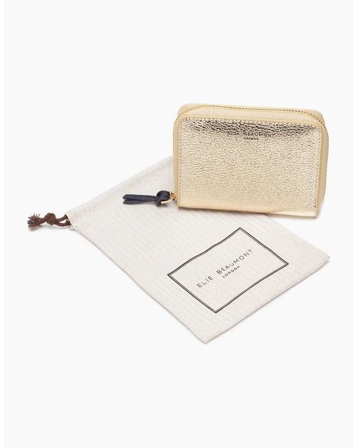 Elie Beaumont Natural Zipper Purse