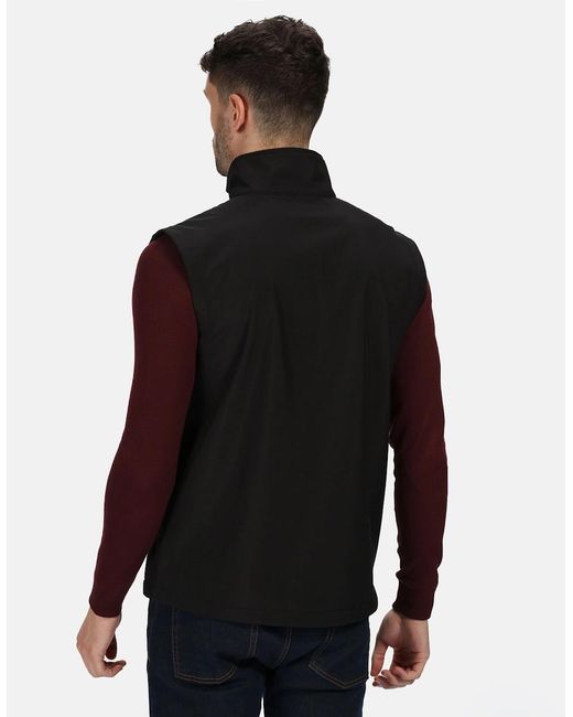 Regatta Black Professional Softshell 3 Layer Body Warmer for men
