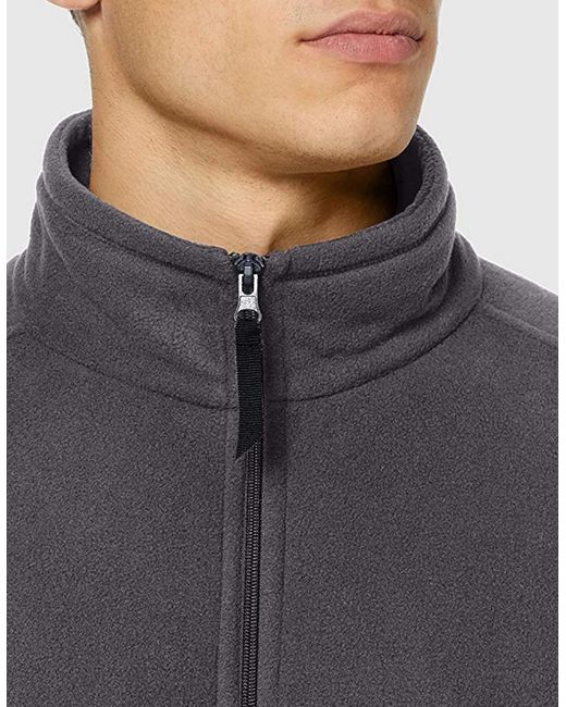Regatta Gray Plain Micro Fleece Full Zip Jacket (Layer Lite) for men