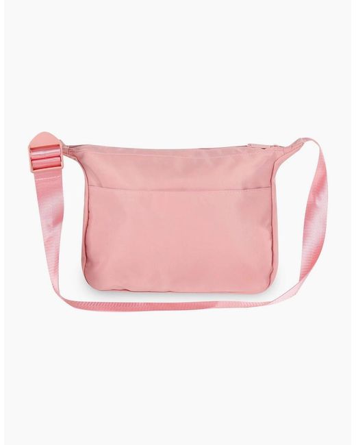 Spiral Pink Cali Cross Body Bag With Tone Hardware