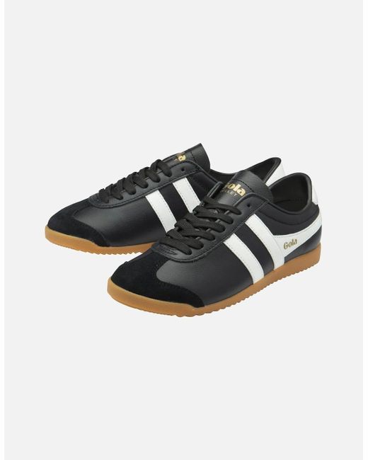 Gola Black Bullet Leather Trainers