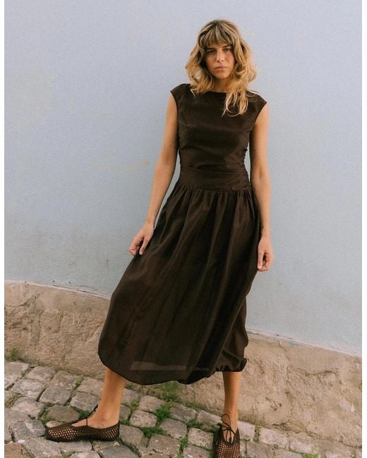 No Emotions UK Brown The Dora Dress