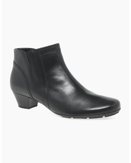 Gabor Black Heritage Ankle Boots